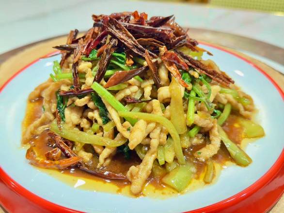东北名菜香辣肉丝 Spicy Shredded Pork